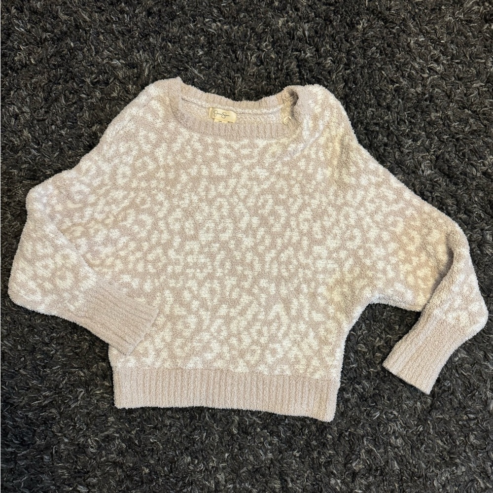 Cream Cheetah Sweater